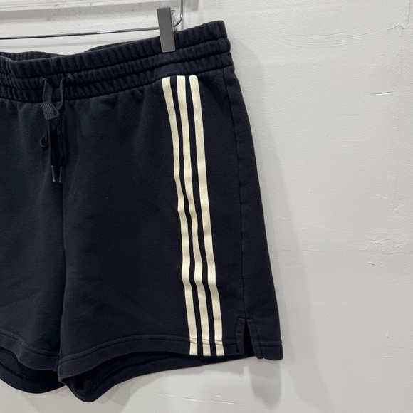 Adidas x Zoe Saldana Women’s Drawstring 3 Stripe Shorts Black Size 1X - Picture 2 of 6